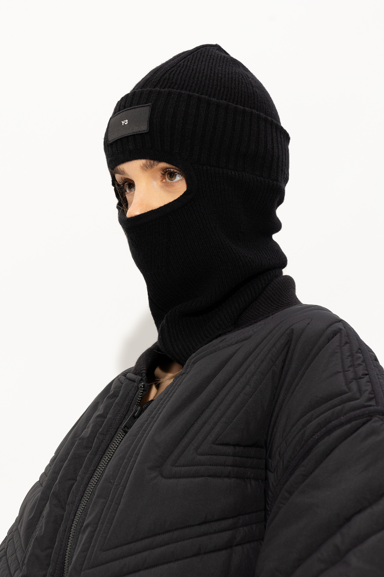 Black Wool balaclava Y-3 Yohji Yamamoto - Vitkac GB